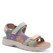Jana Womens Multi Velcro Strap Low Heel Sandal 8-28662-46