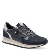 Jana Womens Navy Wide Fit Side Zip Fashion Trainer 8-23774-43 image