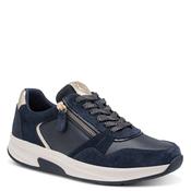 Tamaris Comfort Womens Navy Side Zip Wide Fit Fashion Trainer 8-83719-47 image
