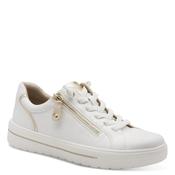 Jana Womens White Lace Up Fashion Trainer 8-23770-46 image