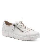 Jana Womens White Side Zip Fashion Trainer 8-23704-46 image