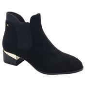 Kate Appleby Womens Black Block Heel Side Zip Shoe Boot - Acle