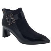 Kate Appleby Womens Black Low Cut Block Heel Ankle Boot - Elitisley image