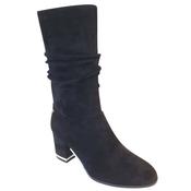 Kate Appleby Womens Black Suede 34 Lenght Knee Boot - Tilbrook