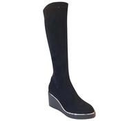 Kate Appleby Womens Black Wedge Knee Boot - Kanra