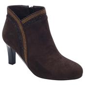 Kate Appleby Womens Brown Suede High Heel Ankle Boot - Peakirk image
