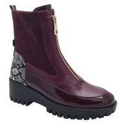 Kate Appleby Womens Burgundy Double Zip Ankle Boot - Laggan image