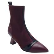 Kate Appleby Womens Burgundy Side Zip Socks Boot - Pymoor image