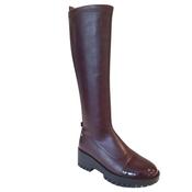 Kate Appleby Womens Burgundy Strectch Knee Boot - Eybister image