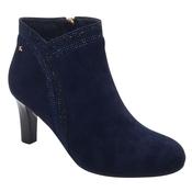 Kate Appleby Womens Navy Suede High Heel Ankle Boot - Peakirk image
