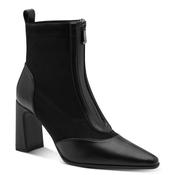 Marco Tozzi Womens Black Front Zip High Heel Ankle Boot 2-25334-47 image