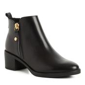 Marco Tozzi Womens Black Leather Side Zip Ankle Boot 2-25323-47