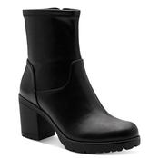 Marco Tozzi Womens Black Side Zip Block Heel Ankle Boot 2-25401-47 image