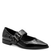 Marco Tozzi Womens Patent Black Ballerina Shoe 2-22128-45 image