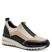 Marco Tozzi Womens Black Front Zip Wedge Fashion Trainer 2-24780-45 image