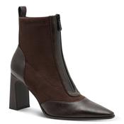 Marco Tozzi Womens Brown Front Zip High Heel Ankle Boot 2-25334-47