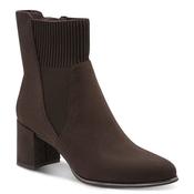 Marco Tozzi Womens Brown Side Zip Block Heel Ankle Boot 2-25392-41 image