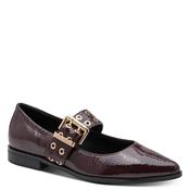 Marco Tozzi Womens Slip On Burgundy Ballerina Shoe 2-22128-45