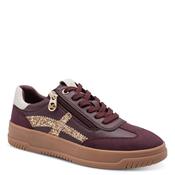 Marco Tozzi Womens Burgundy Side Zip Fashion Trainer 2-83706-46 image