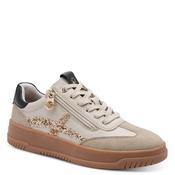 Marco Tozzi Womens Cream Side Zip Fashion Trainer 2-83706-46 image
