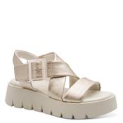 Marco Tozzi Womens Gold Wedge Sandal 2-28525-46