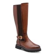 Marco Tozzi Womens Tan Side Zip High Knee Boot 2-25610-47 image