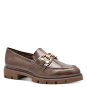 Marco Tozzi Womens Taupe Patent Slip On Shoe 2-24700-43 image