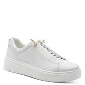 Marco Tozzi Womens White Lace Up Fashion Trainer 2-23724-44 image