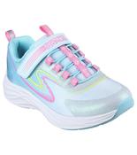 Skechers Girls Blue Glitter Mesh Slip On Trainer Go Run Accelerate - 303920L image