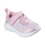 Skechers Girls Infants Pink Velcro Strap Wave 92 Runner - 303557N image