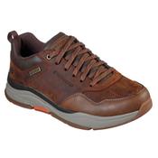 Skechers Mens Tan Lace Up Relaxed Fit Benago Hombre Runner - 210021 image