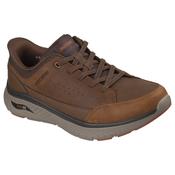 Skechers Mens Tan Slip On Relaxed Fit Arch Fit Crosser Runner - 205656