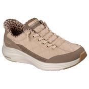 Skechers Womens Beige Contour Foam Cozy Fit Leopard Dream Fashion Trainer - 150419 image