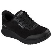 Skechers Womens Black Slip On Waterproof BOBS Squad 4 Essential Look Fashion Trainer - 117744