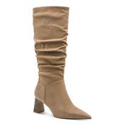 Tamaris Womens Beige Side Zip Knee Boots 1-25507-45