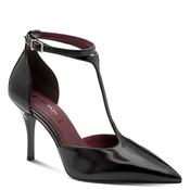 Tamaris Womens Black Ankle Strap High Pencil Heel Sandal 1-22461-47 image