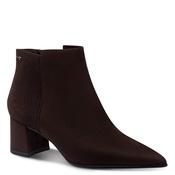 Tamaris Womens Brown Side Zip Block Heel Ankle Boot 1-25022-47 image