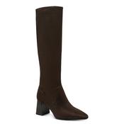 Tamaris Womens Brown Side Zip Block Heel High Knee Boot 1-25528-47 image