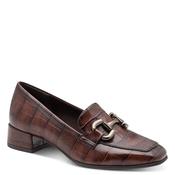 Tamaris Womens Brown Slip On Block Heels Shoes 1-24316-43 image