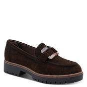 Tamaris Womens Brown Slip On Leather Shoes 1-24722-43 image