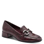 Tamaris Womens Burgundy Slip On Block Heels Shoes 1-24316-43 image
