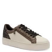 Tamaris Womens Off White Essentials Lace Up Fashion Trainer 1-23313-41 image