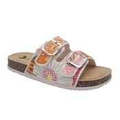 OMG Multi Coloured White Mule Sandal By Zanni &amp; Co - Yinas image