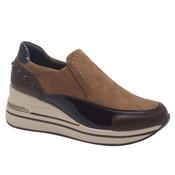 Zanni &amp; Co Brown Slip On Wedge Shoe - Bozhou One image