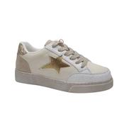 Drilleys Womens Gold Goose Cream Fashion Trainer - Fifty Eight image