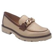 Zanni &amp; Co Gold Shimmer Slip On Low Heel Loafer - Daqia One image