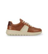 Ambitious Mens Premium Leather Tan Fashion Trainer 12863A-6584AM image