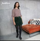 R &amp; R Ora cord Skirt image