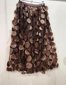 Disc Tulle Chocolate Brown Skirt image