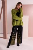 NAYA SPOT PRINT PULL UP TROUSER image